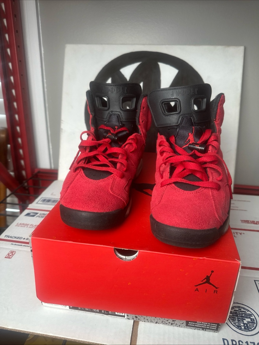 Air Jordan Retro 6 Men’s Suede Red